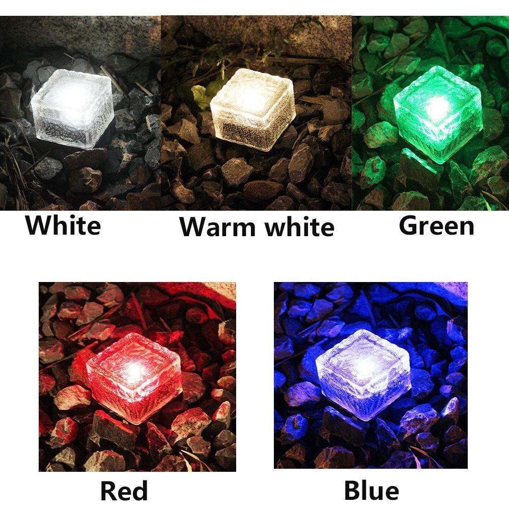 Đèn Led 4 Bóng Hình Viên Gạch Sử Dụng Năng Lượng Mặt Trời Trang Trí Sân Vườn