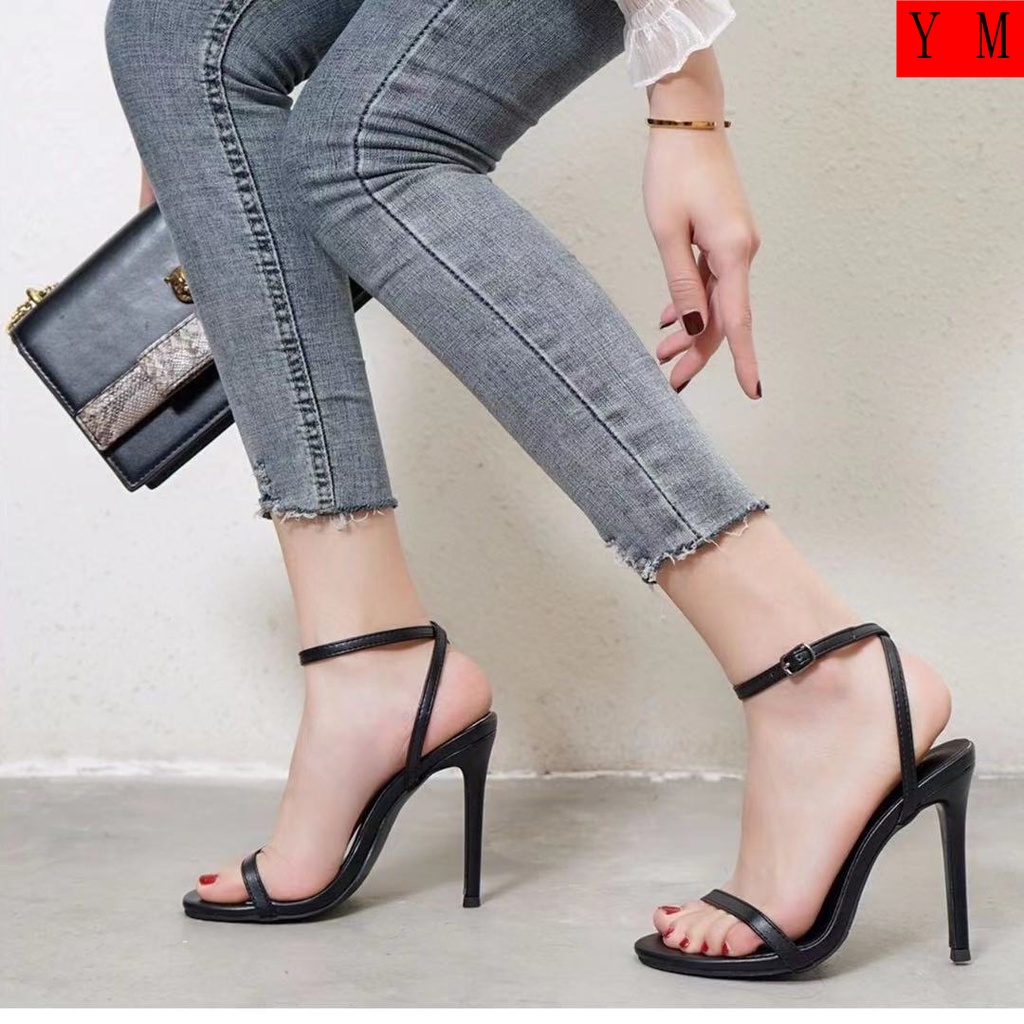 Daphne Giày Sandal Da Thật Cao Gót Cài Khóa Thời Trang Mùa Hè Dành Cho Nữ 2022