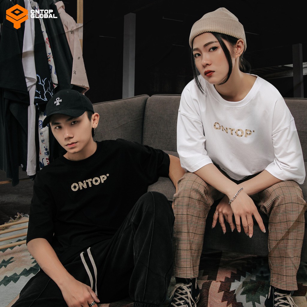 Áo thun local brand chính hãng ONTOP form rộng tay lỡ màu trắng, đen - Level | BigBuy360 - bigbuy360.vn