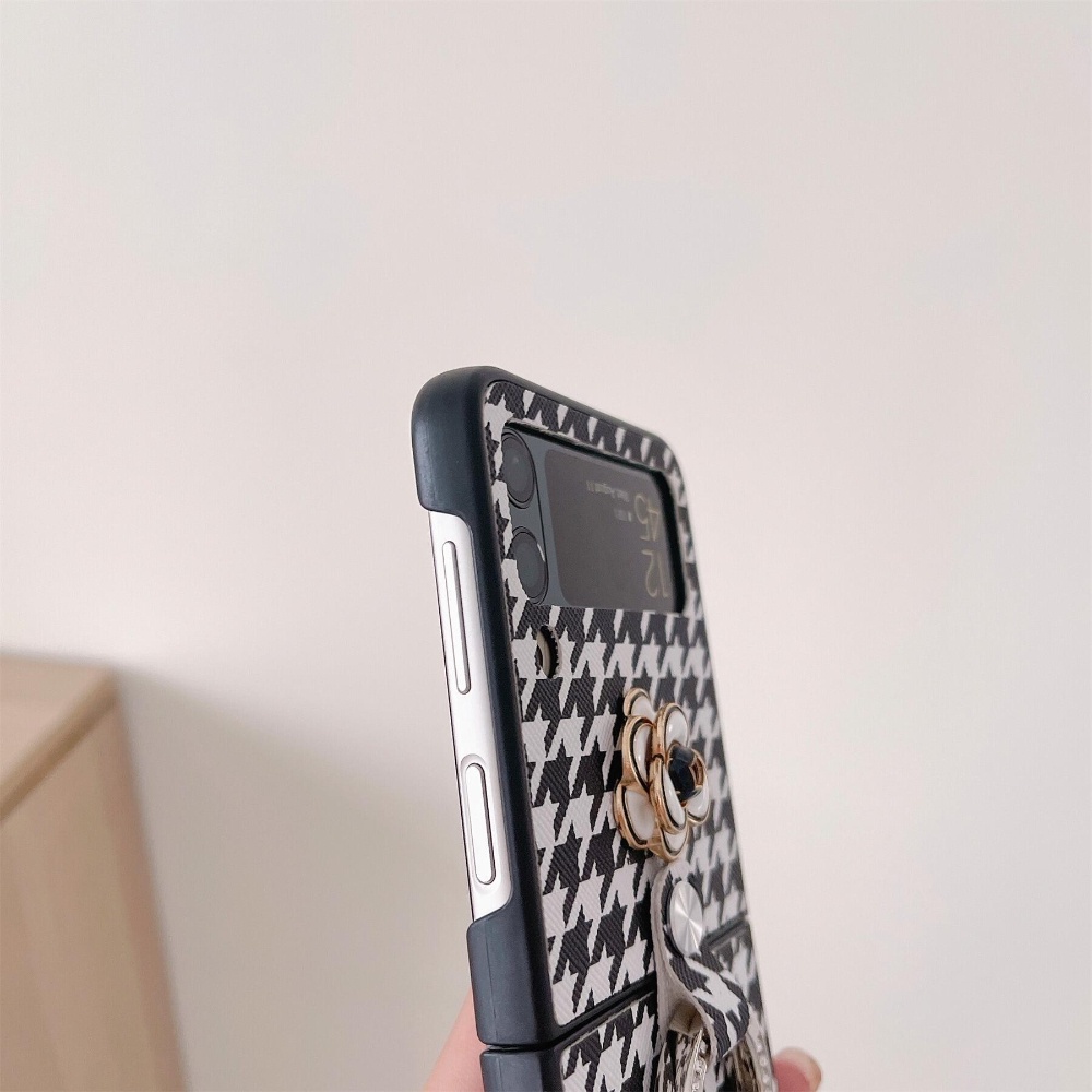 Bao Da Điện Thoại Chống Sốc Họa Tiết Hoa Chi Trà Lấp Lánh Cho samsung galaxy zflip5 z flip 3 z flip 4 5g z flip3 z flip3 zflip4 Ốp