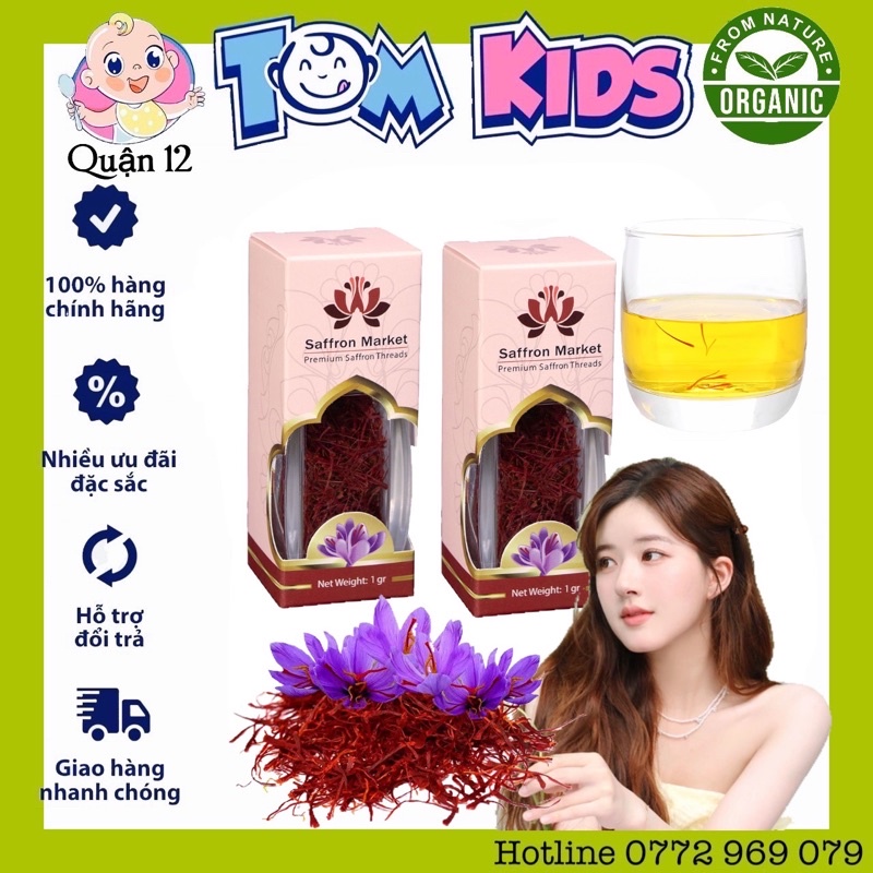 [Cam Kết Chính Hãng ] Nhuỵ Hoa Nghệ Tây Saffron Úc 1G ( mua 1 tặng 1 )