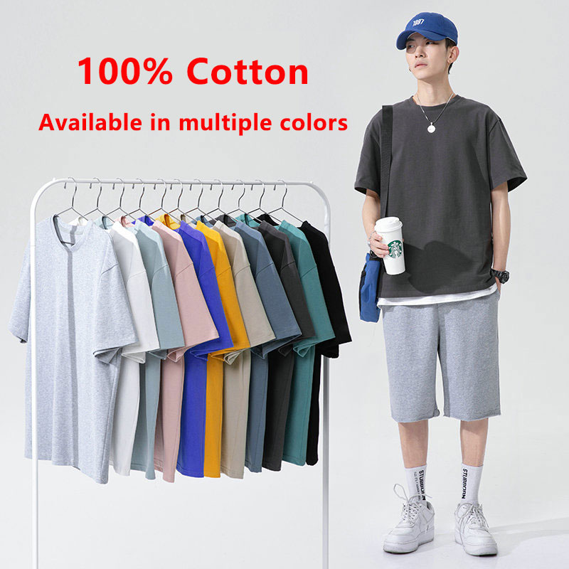 Áo Thun Nam Tay Ngắn Cổ Tròn 100% Cotton