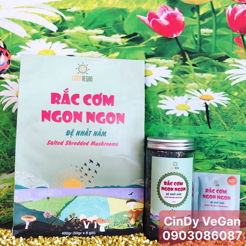 RẮC CƠM NGON NGON ĐỆ NHẤT NẤM HŨ THỦY TINH 200G TÚI GIẤY 400G CHIA THÀNH 8 GÓI NHỎ | BigBuy360 - bigbuy360.vn