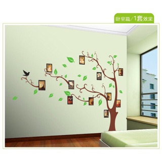 Decal cây khung ảnh
