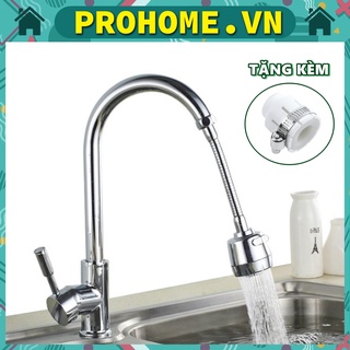 Đầu Nối Vòi Nước Chậu Rửa Chén Bát Xoay 360 Độ Prohome