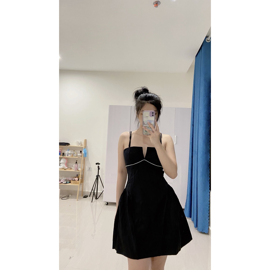 ĐẦM 2 DÂY XẺ CÚP NGỰC ĐI TIỆC