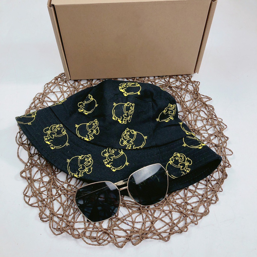 Nón Bucket Con Heo Cao cấp