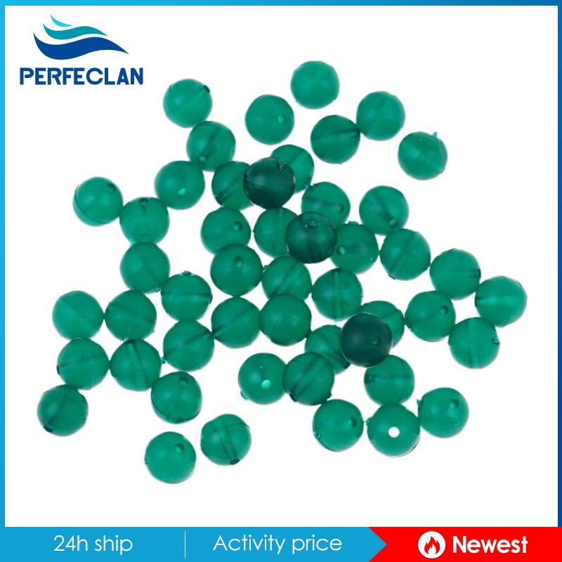 Set 50 Hạt Cườm Nhựa 8mm Hỗ Trợ Câu Cá