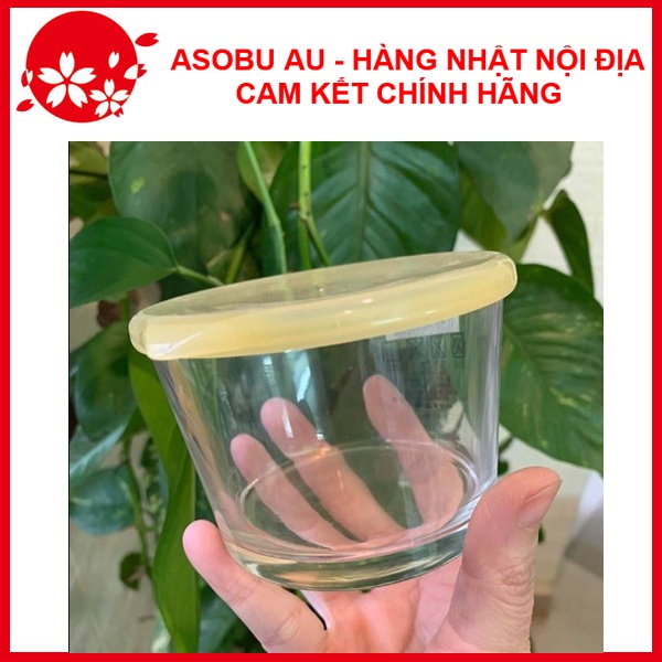 Hộp thủy tinh tròn có nắp đậy 250ml NỘI ĐỊA NHẬT BẢN