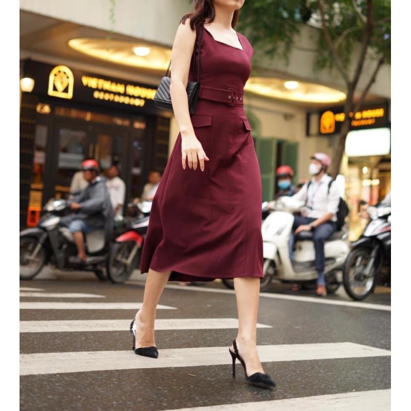 Váy đầm maxi thiết kế dạng váy yếm uzzlang (không kèm đai)