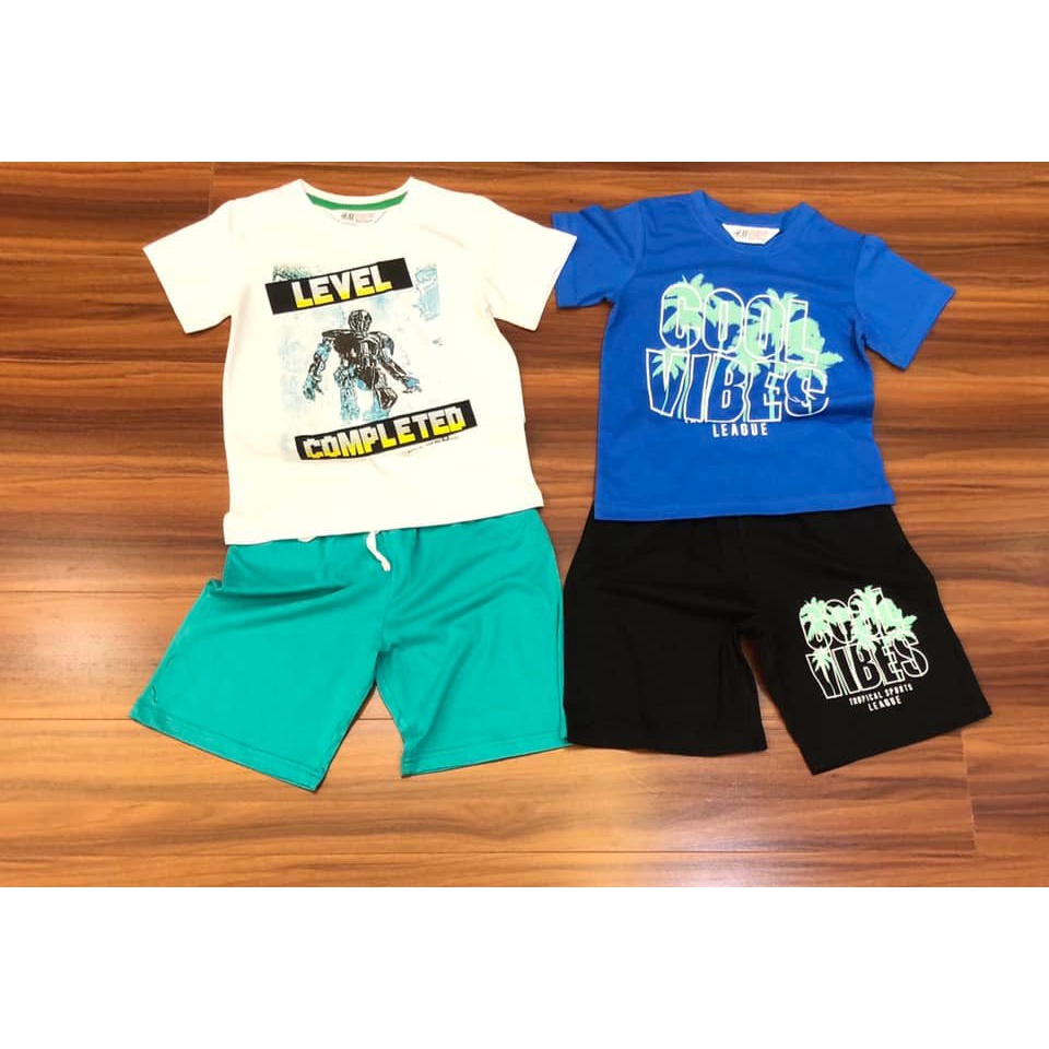 Bộ HM cotton bé trai size đại-HÀNG SALE KO ĐỔI TRẢ