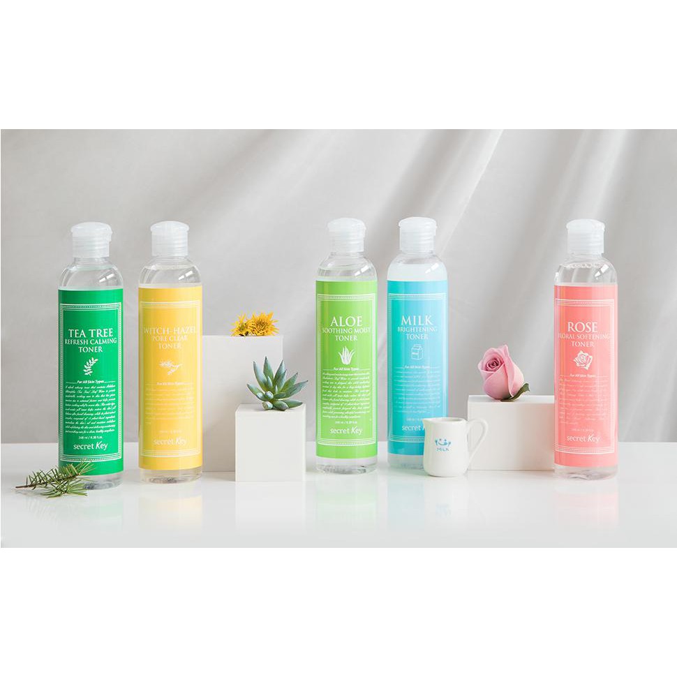 Nước hoa hồng Làm Dịu Da Cho Da Dầu Mụn Secret Key TeaTree Refresh Calming Toner 248ml - HAFA BEAUTY