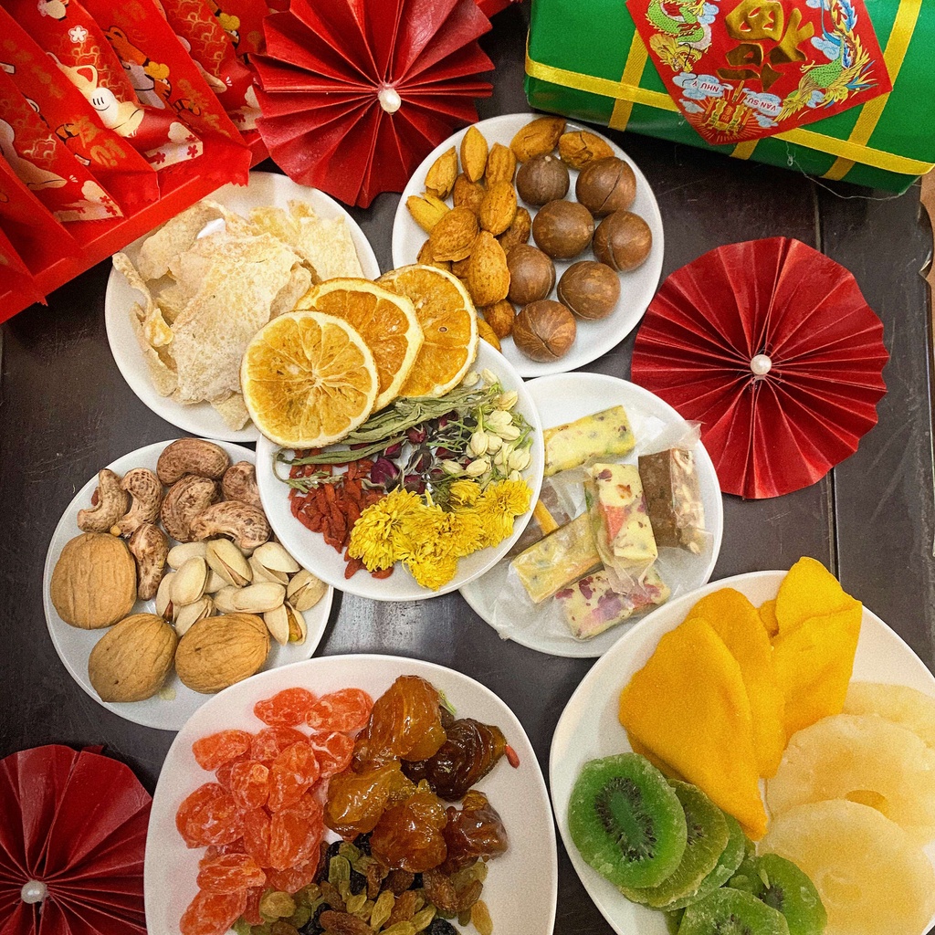 Hộp quà tết thượng hạng gồm mứt, hạt, trà, kẹo cao cấp giá rẻ-Hộp quà sang trọng  biếu Sếp, đối tác, người thân 2022 | BigBuy360 - bigbuy360.vn