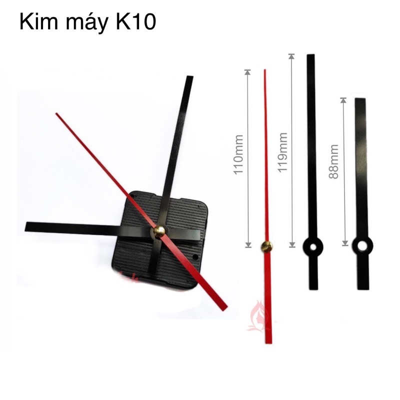 Mặt Đồng Hồ Gỗ dày 6mm có kim máy