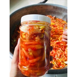 Mắm tép trộn đu đủ