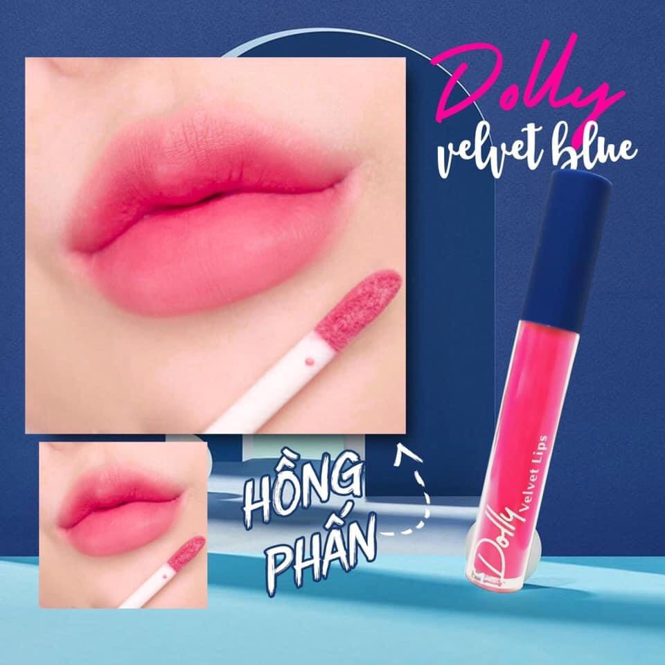 [Hồng Phấn ]Son Cao Cấp Dolly Velvet Lips Blue Classic 2020 Màu Hồng Phấn | BigBuy360 - bigbuy360.vn