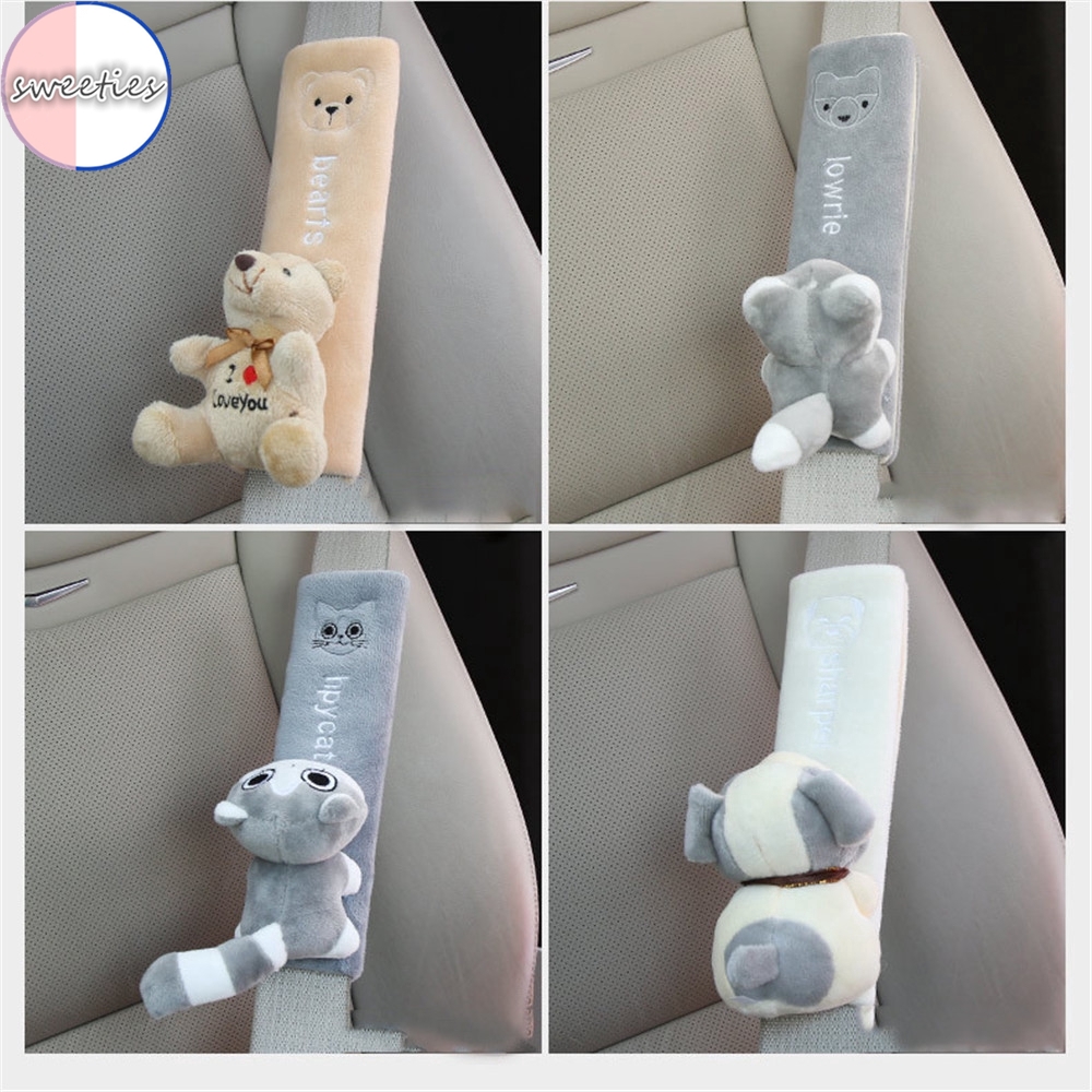 Vỏ bọc dây đai an toàn xe hơi họa tiết hoạt hình dễ thương tiện dụng