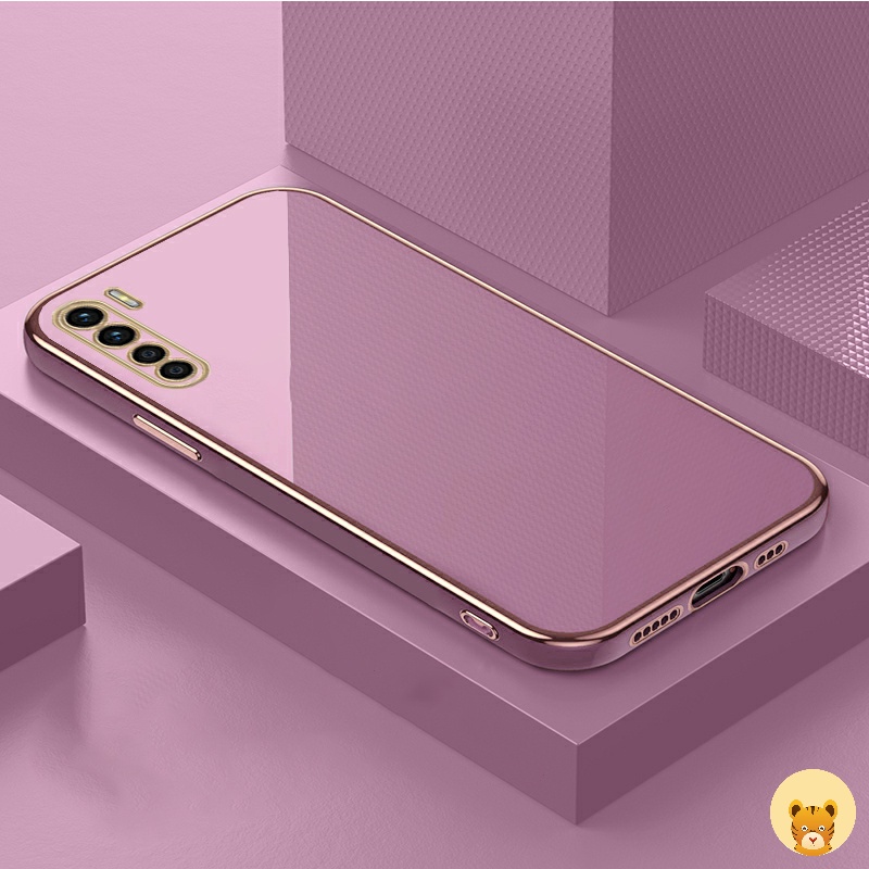 Ốp Điện Thoại Mạ Điện 7 Màu Sang Trọng Đơn Giản Dành Cho Oppo Reno 3