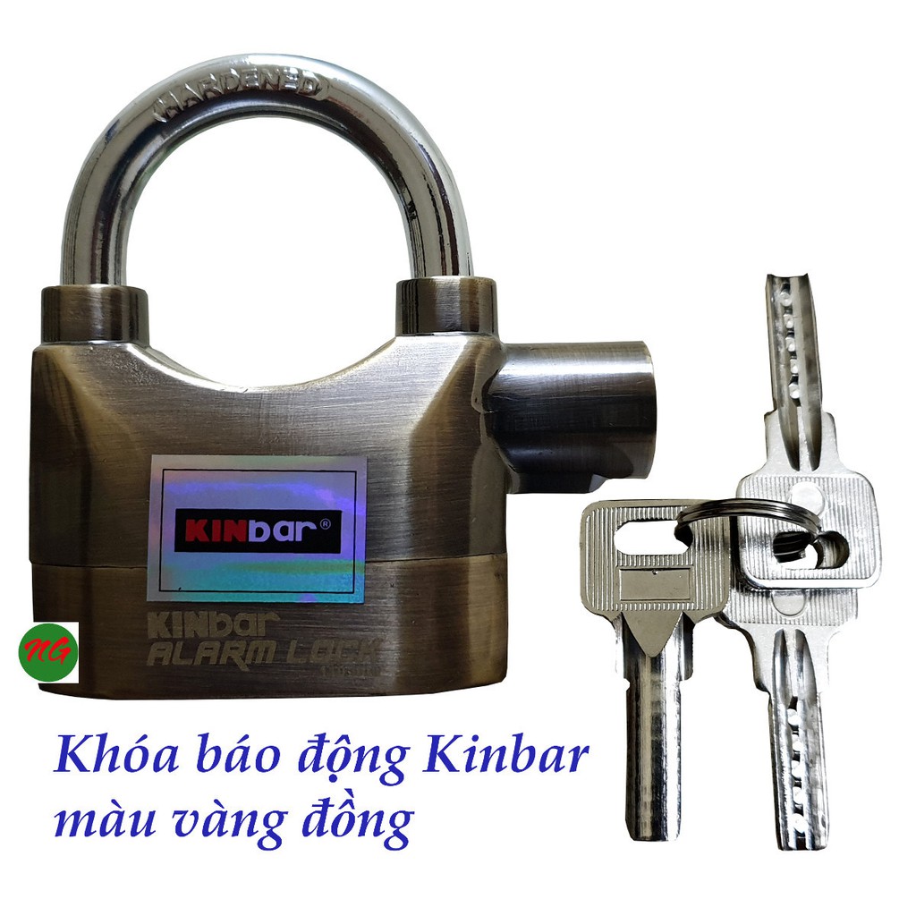 Ổ khóa báo động có còi hú chống trộm cao cấp VƯƠNG NIỆM - KINBAR - 3 loại