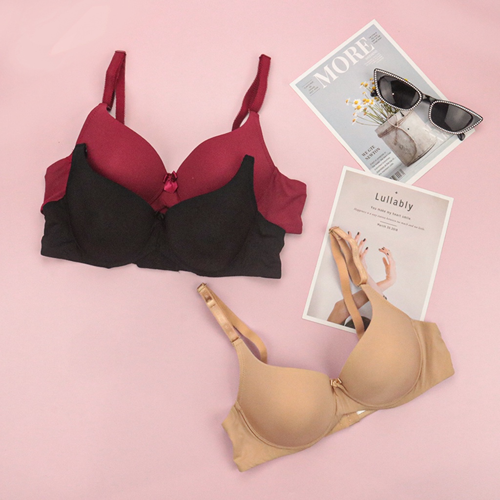 Áo Lót Nữ Nâng Ngực Không Gọng LUPERI SP834 Bản 2 Móc Trẻ Trung, Cúp Lên Ôm Ngực Quyến Rũ