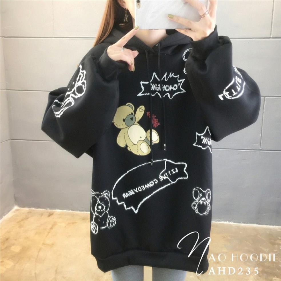 ÁO HOODIE IN HÌNH GẤU CỰC XINH AHD ⚡100% ẢNH THẬT⚡ | BigBuy360 - bigbuy360.vn