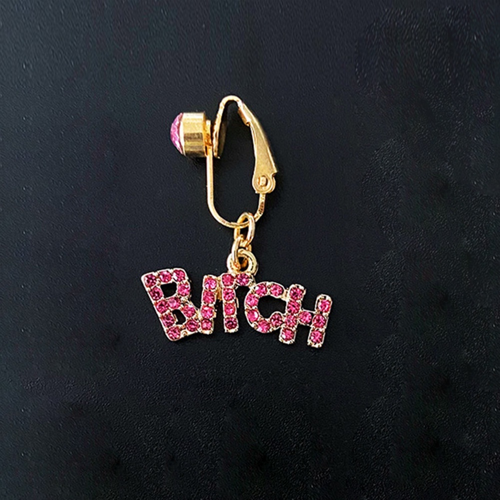 Khuyên Xỏ Rốn Hình Bướm Màu Hồng Gợi Cảm Thời Trang