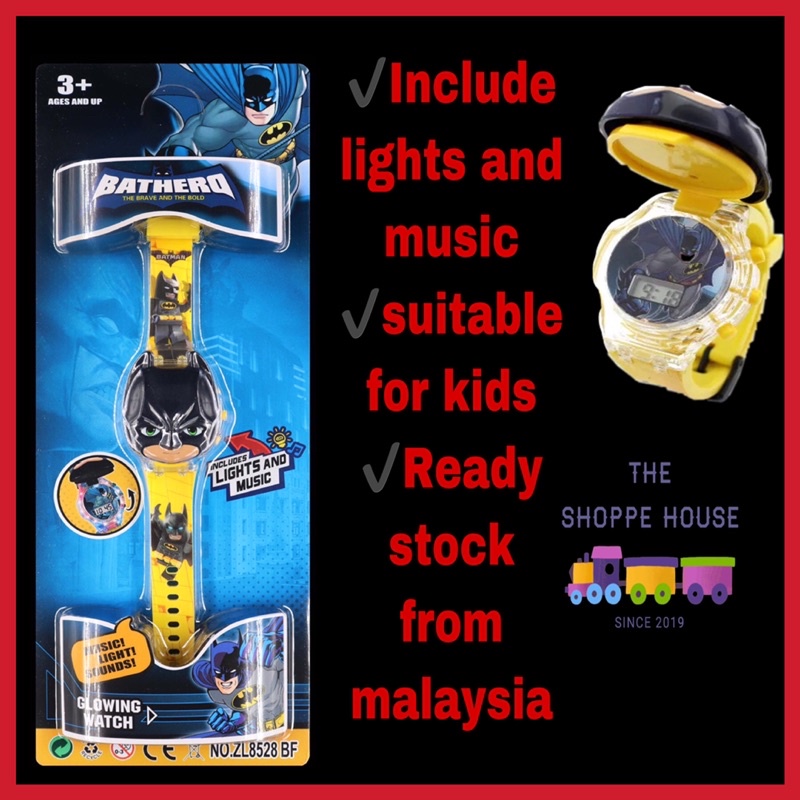 Đồng hồ trẻ em chiếu đèn phát nhạc thiết kế hoạt hình đa dạng 18 kiểu tùy chọn