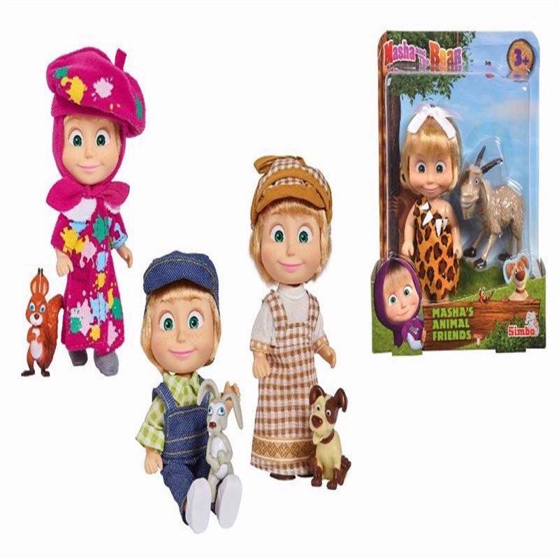 Đồ Chơi Búp Bê MASHA AND THE BEAR Masha Và Những Người Bạn Thú Cưng 109301057