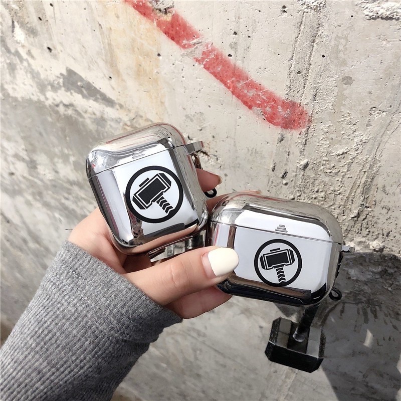 Case Airpod 1/2/pro/3 Trơn Đơn Giản MARVEL