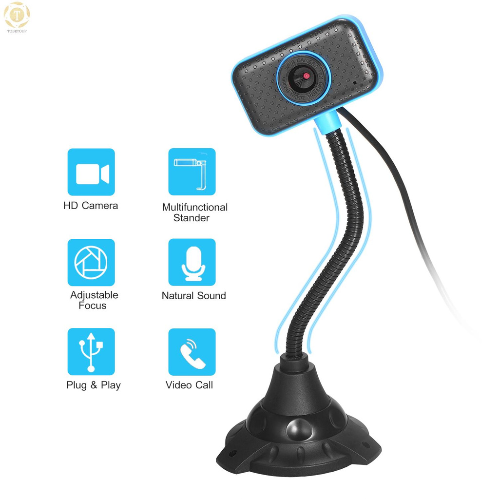 Webcam Usb Mini 12 Tiếng Ồn Tích Hợp Mic Linh Hoạt Cho Máy Tính Để Bàn / Laptop
