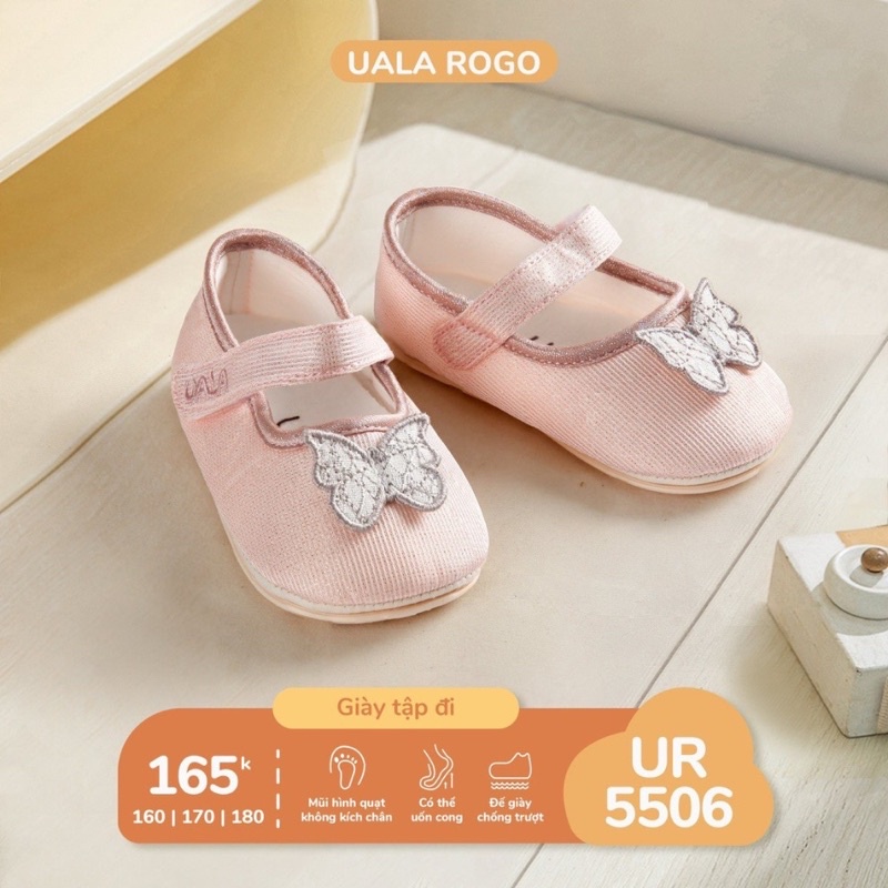 Giày Tập Đi Chống Trượt Hình Bướm Đáng Yêu Cho Bé