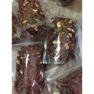 1kg khô heo cháy tỏi, lợn tỏi sấy ngon mất lưỡi