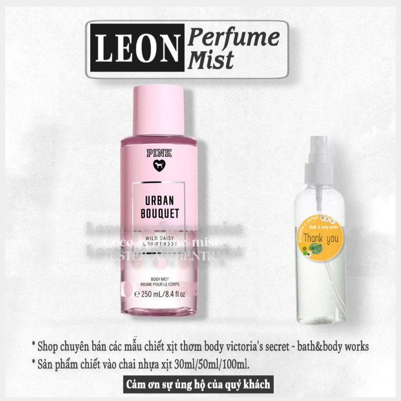 💎LEON💎 Xịt Thơm Toàn Thân Victoria’s Secret – Urban Bouquet - 𝐦𝐚̂̃𝐮 𝐭𝐡𝐮̛̉ 𝟑𝟎𝐦𝐥/𝟓𝟎𝐦𝐥