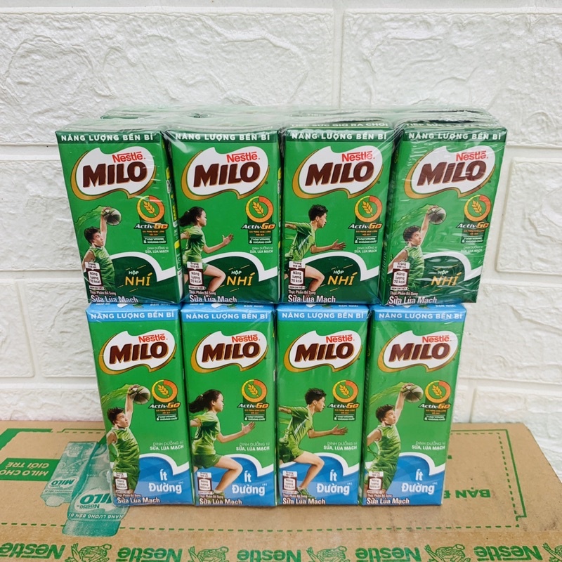 Một lốc 4 hộp sữa uống Nestle Milo 110/180ml