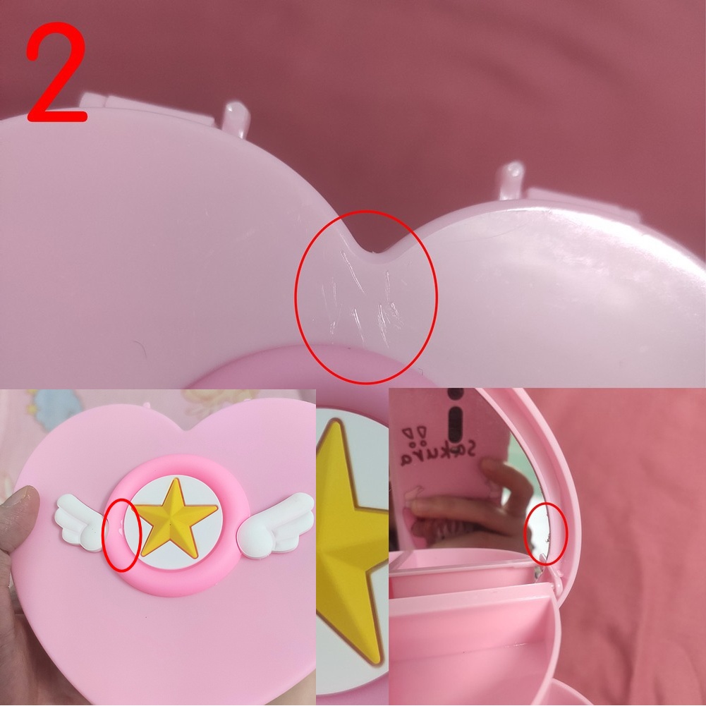 Hộp đựng phụ kiện 2 tầng trái tim Sakura Thủ Lĩnh Thẻ Bài  mẫu 1