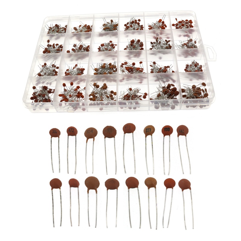 Hộp 960 Tụ Điện Gốm 24 Giá Trị X40 Cái Với Các Loại 2-680PF