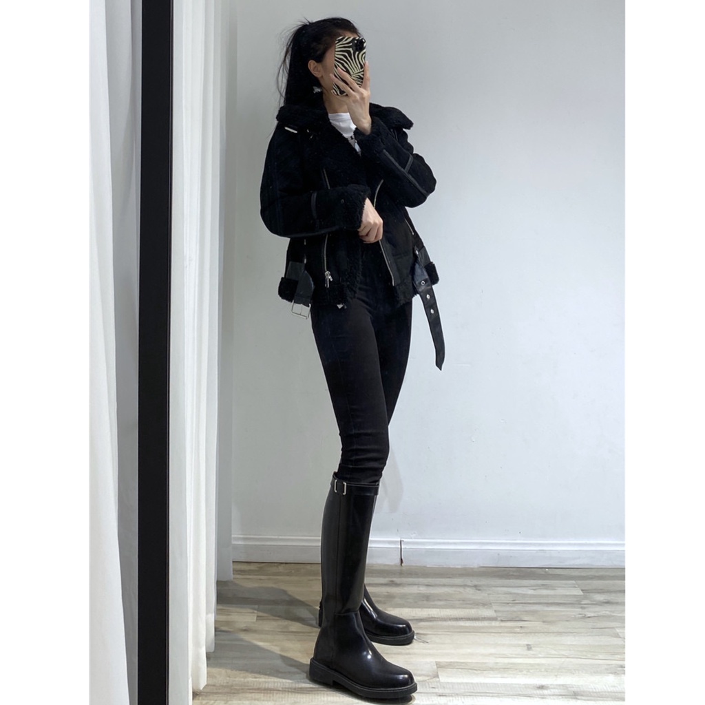 Áo jacket nữ da lộn lót lông chất đẹp hàng quảng châu áo khoác mùa đông phong cách Hàn Quốc 2021 Kozoda AK8 | BigBuy360 - bigbuy360.vn