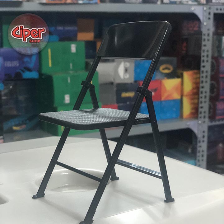 Mô hình ghế Nhựa Đen - Chair 1:6 - Figure Chair 1/6