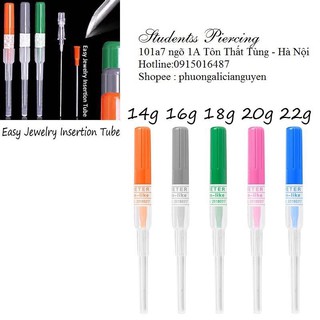 Kim luồn xỏ khuyên y tế/ Kim ống nhựa/ Dụng cụ xỏ