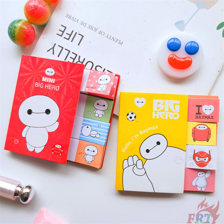 ✿ 1 Gói 100 Miếng Dán Hình Hello Kitty / Baymax / Totoro / Doraemon Đáng Yêu ✿ Giấy Dán Ghi Chú Họa Tiết Dễ Thương