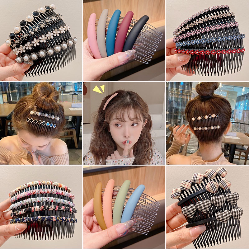 Lược Cài Tóc Đính Ngọc Trai Nhân Tạo Thời Trang