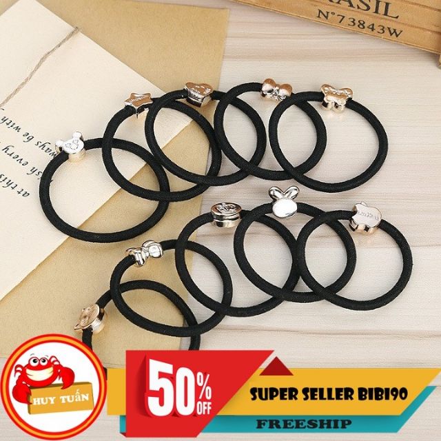 1k dây buộc tóc mặt thú