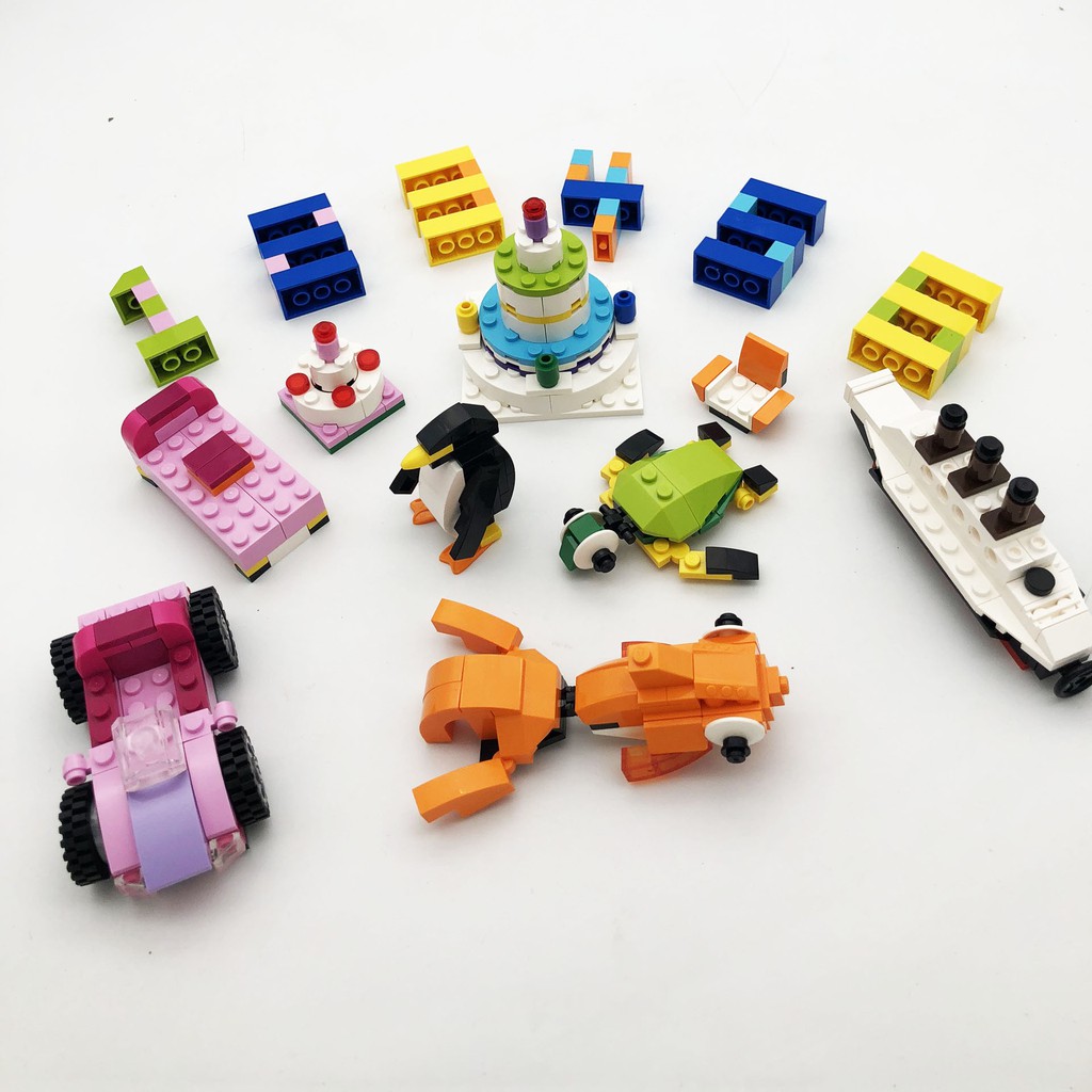 Hộp lego lắp giáp gạch sáng tạo cơ bản 2901 - Đồ chơi xếp hình lego Qman