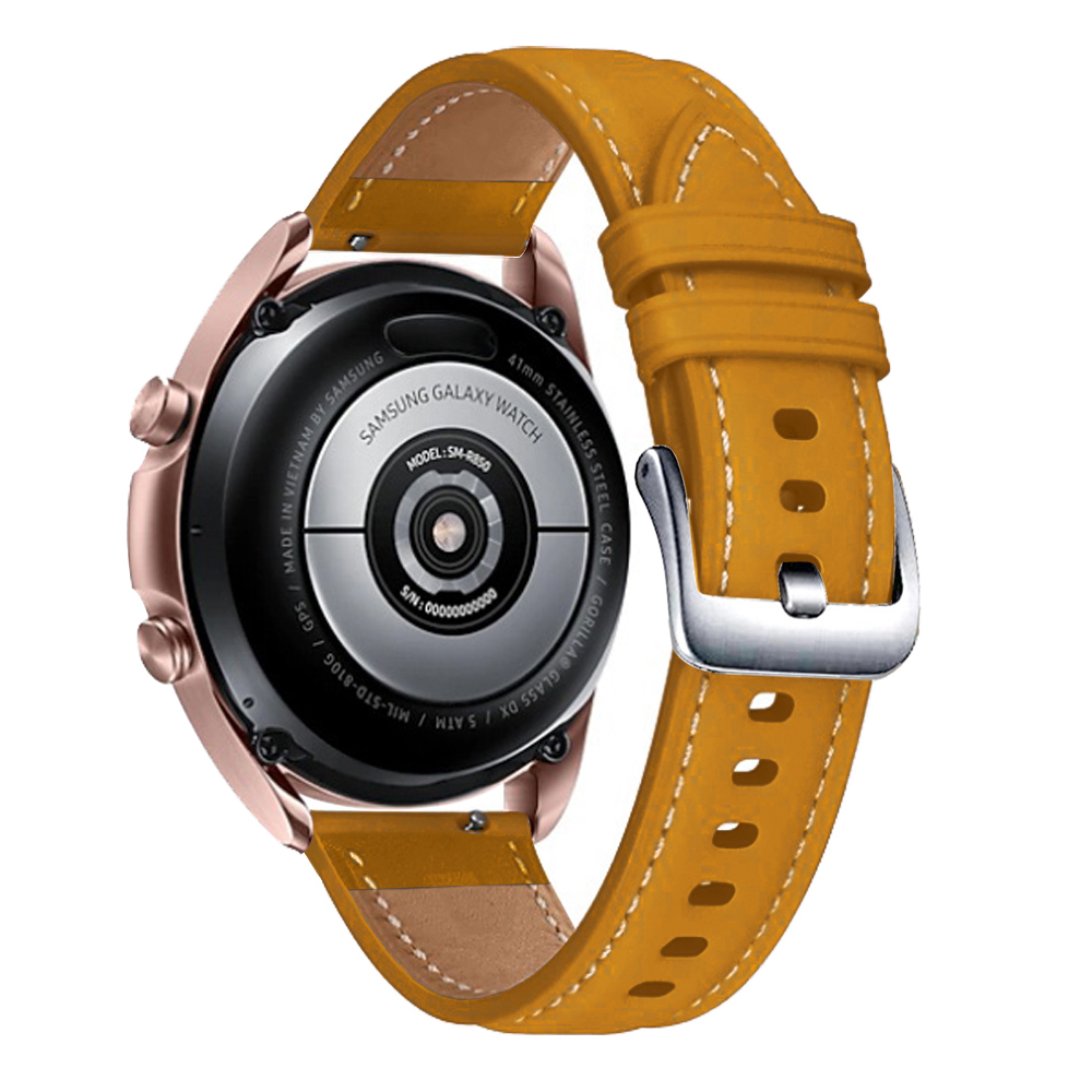 Dây Đeo Bằng Da 22mm Cho Đồng Hồ Samsung Galaxy Watch 3 45mm / Galaxy Watch 46mm / Gear S3