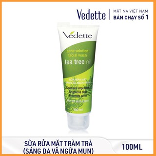 ❤️ SỮA RỬA MẶT TRÀM TRÀ 100ml TEA TREE OIL VEDETTE