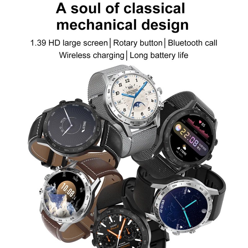 Đồng Hồ Thông Minh DT70 Đa Năng 2022 1.39-Inch ECG IP68 KK70 Kết Nối Bluetooth