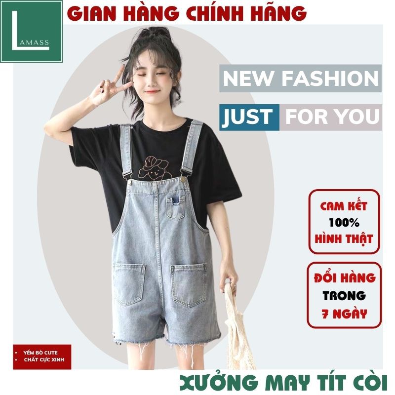 (ẢNH THẬT) yếm nữ 💚quần yếm jean nữ ,jean nữ cực xinh ,phong cách bánh bèo, vintage ,trẻ trung hàn quốc ulzzang LAMASS | BigBuy360 - bigbuy360.vn