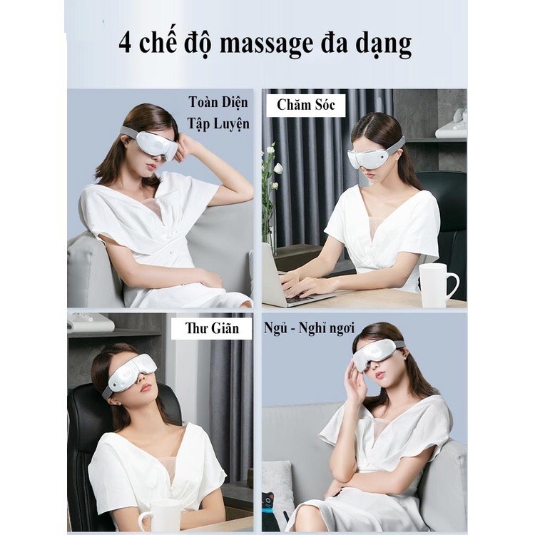 Máy massage mắt Xiaomi Jeeback E9 - Massage bấm huyệt kết nối bluetooth xung nhịp theo âm nhạc