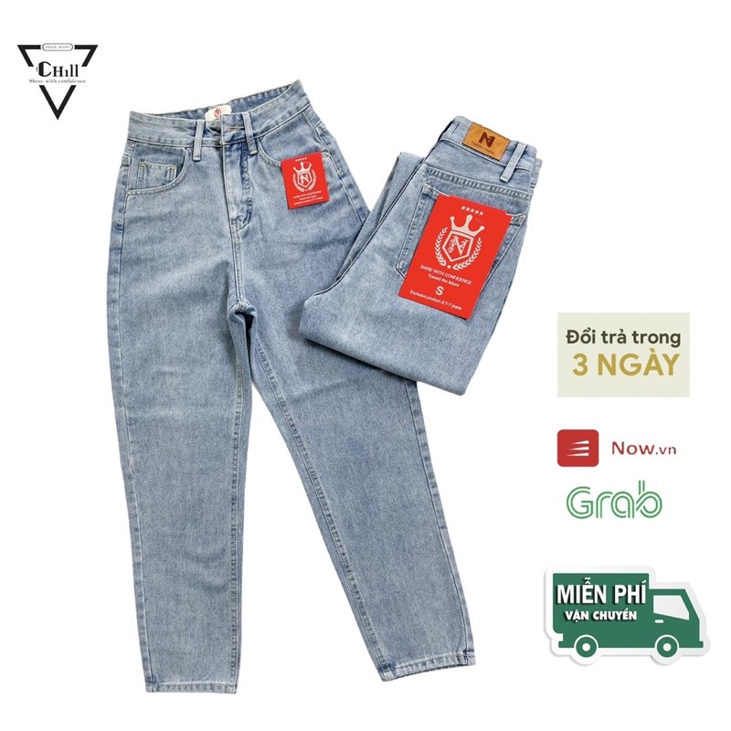 HÀNG CAO CẤP -Quần Jeans Baggy boy friend nữ cá tính STYLE JEANS N2-64 màu xanh đậm dễ mix áo.