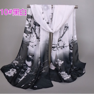 Cơmbo sỉ 10 Khăn choàng cổ voan lụa cao cấp